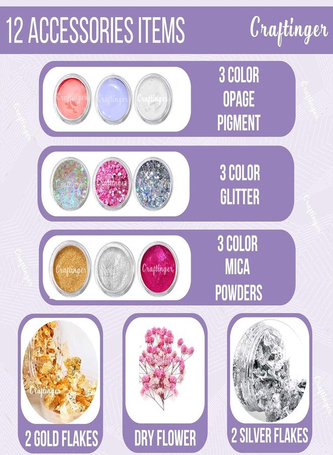 Craftinger Pro Pooja Thali Making Kit with 300gm Resin and More, Multicolor - Image 4